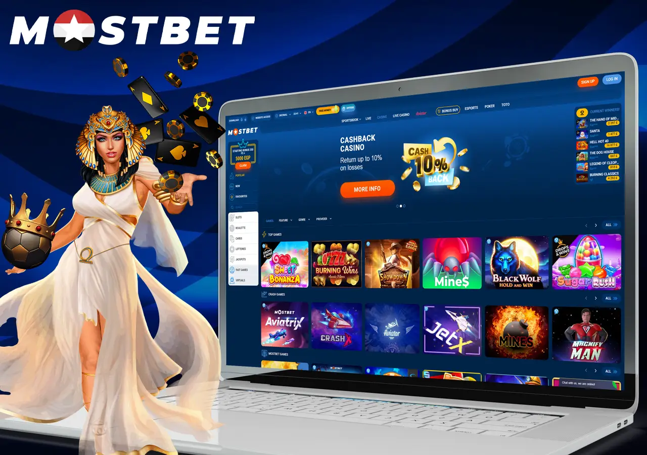 Join Mostbet Casino Egypt, Register, and Play with Bonus
