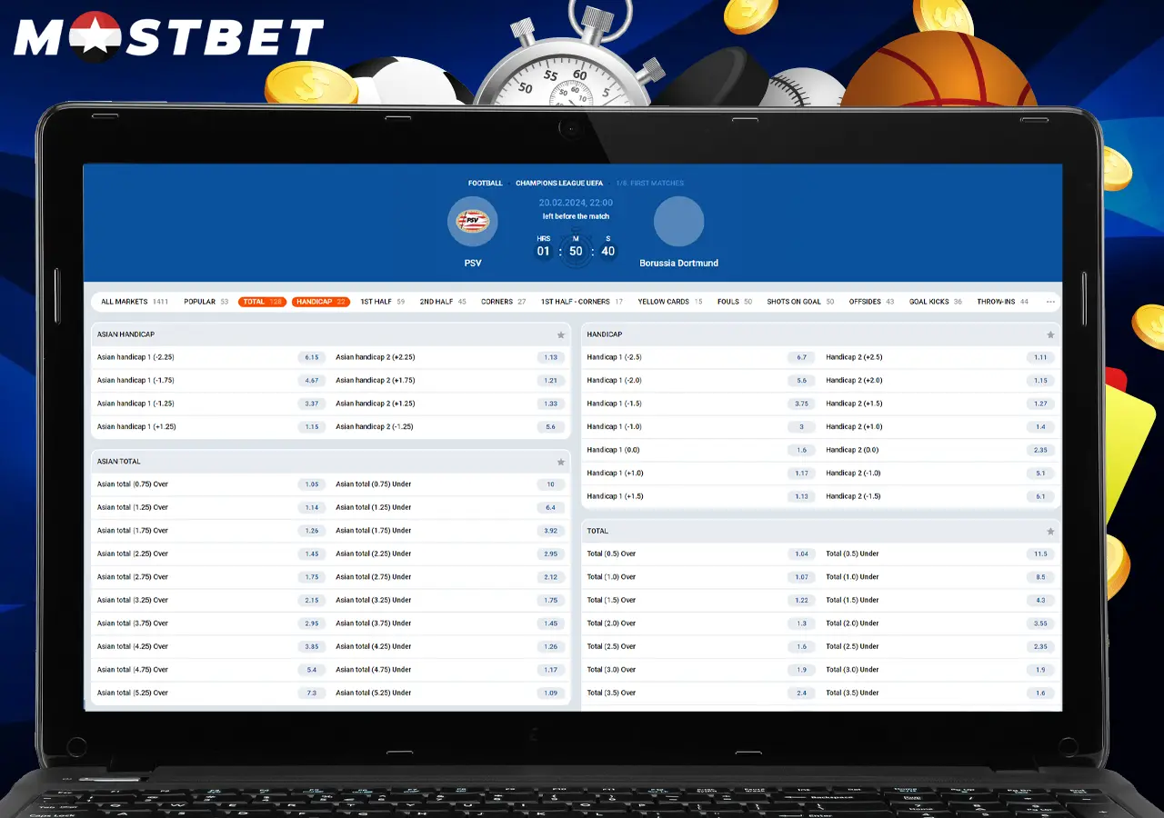 Mostbet Extensive Betting Lines
