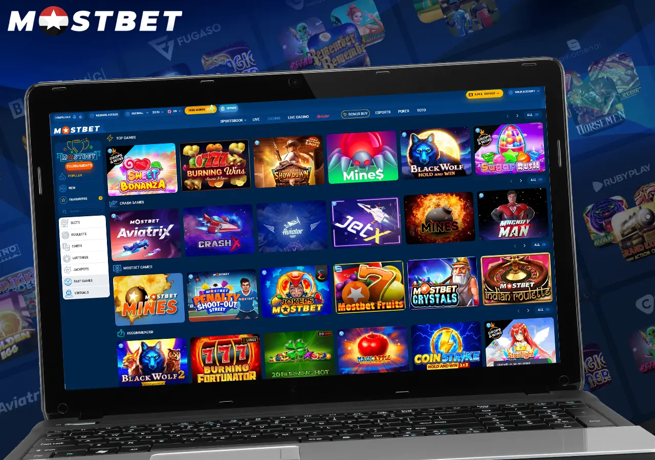 Extensive Game Variety at Mostbet Casino